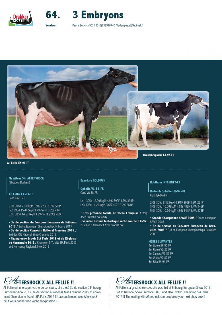 Datasheet for EMBRYOS: #3 Ms Atlees Sht AFTERSHOCK x All Fellie EX-91-IT