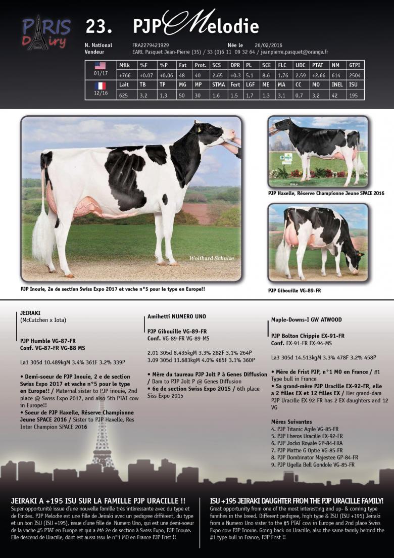 Datasheet for PJP Melodie
