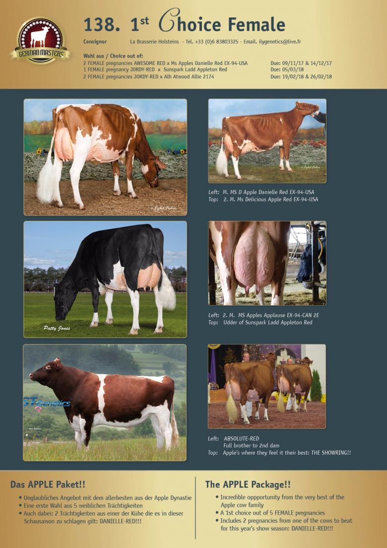 Datasheet for Lot 138. 1st Choice Female: The APPLE Package!
