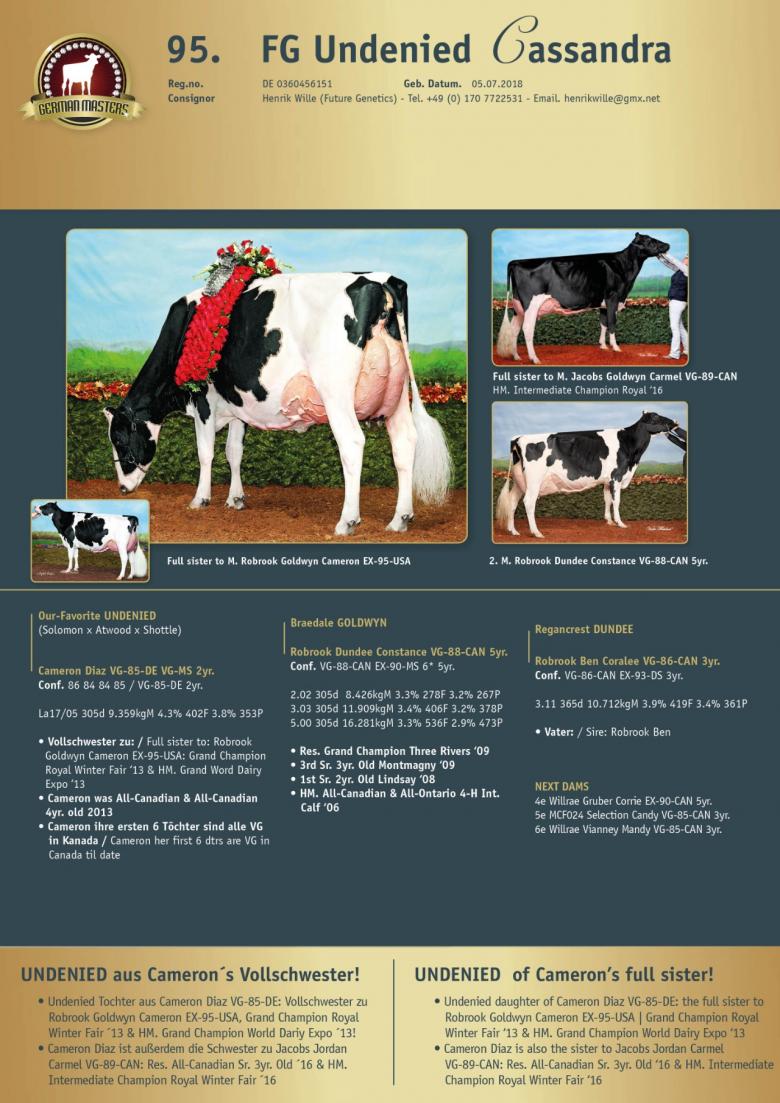 Datasheet for Lot 95. FG Undenied Cassandra | Out of sale